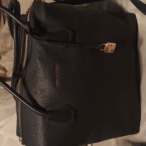 Michael Kors, navy blue, large purse